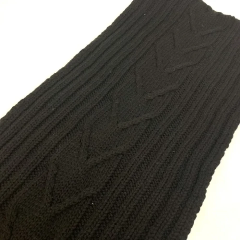 Louis Vuitton Vintage Pre-owned Wool scarves Blue Heren