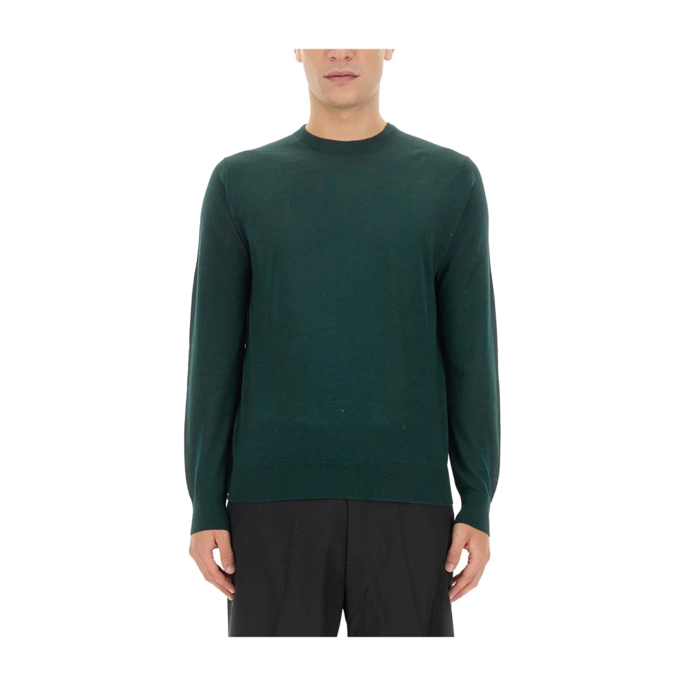 Ballantyne Wollen Pullover Regular Fit 100% Wol Green Heren