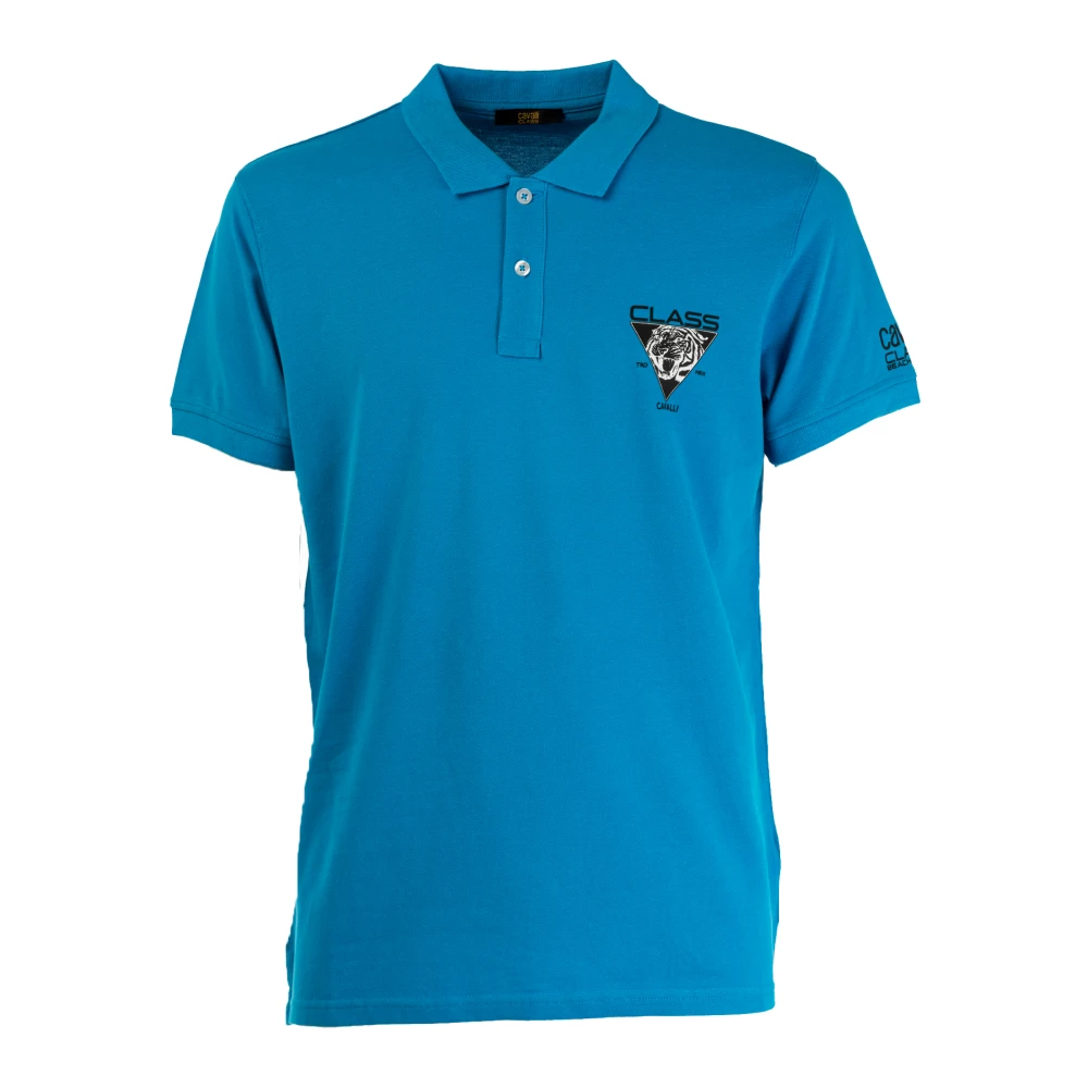 Cavalli Class Klassiek Heren Polo Shirt Blue Heren