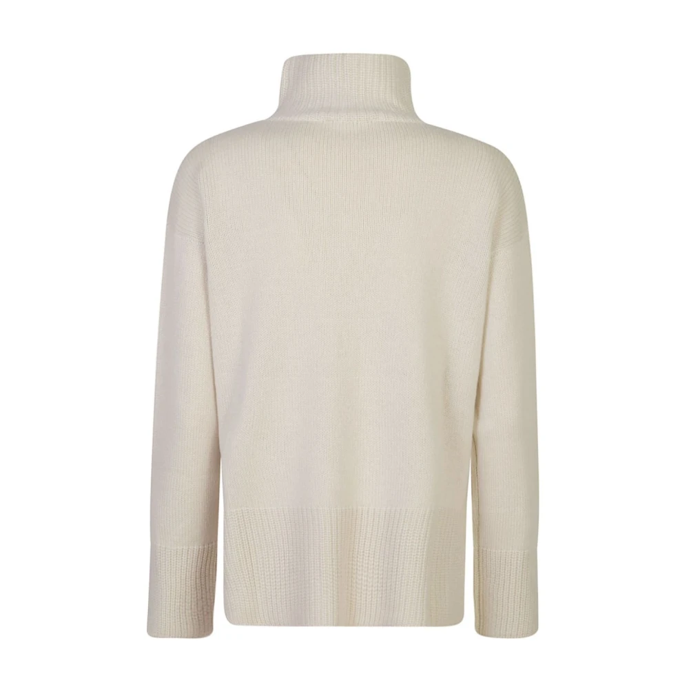 Le Tricot Perugia Beige Coltrui Gebreide Sweatshirt Aw24 Beige Dames
