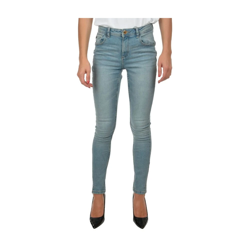 YES ZEE Elegante lichtblauwe skinny jeans Blue Dames