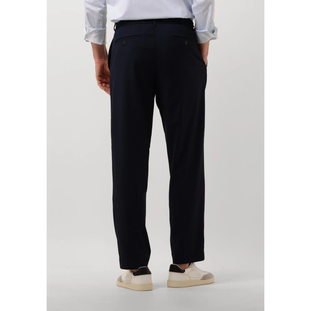 Selected Homme Tapered Leroy Pleat Pant Blue Heren