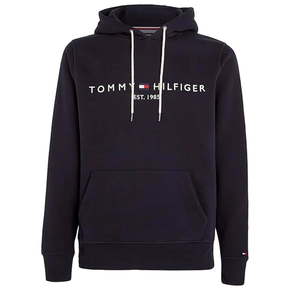 Tommy Hilfiger Blå Hoodie Regular Fit Blue, Herr