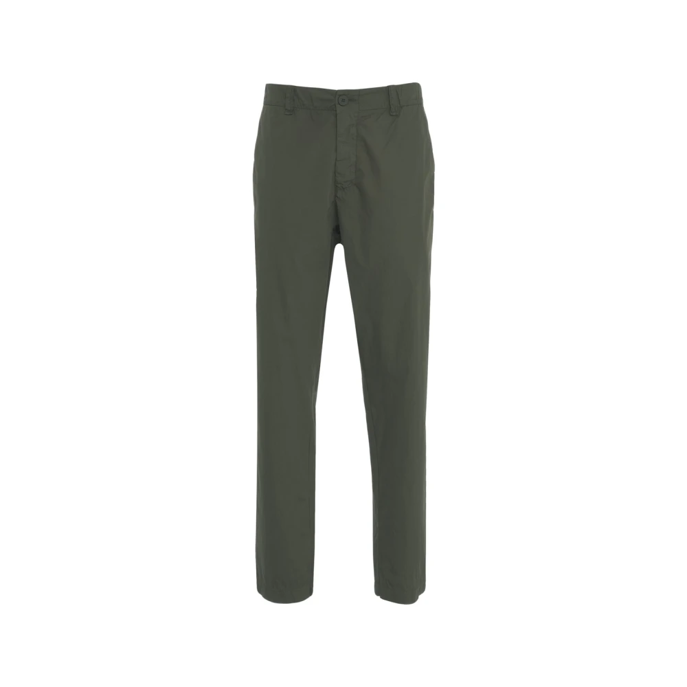Transit Stijlvolle Groene Broek Elastische Taille Zakken Green Heren