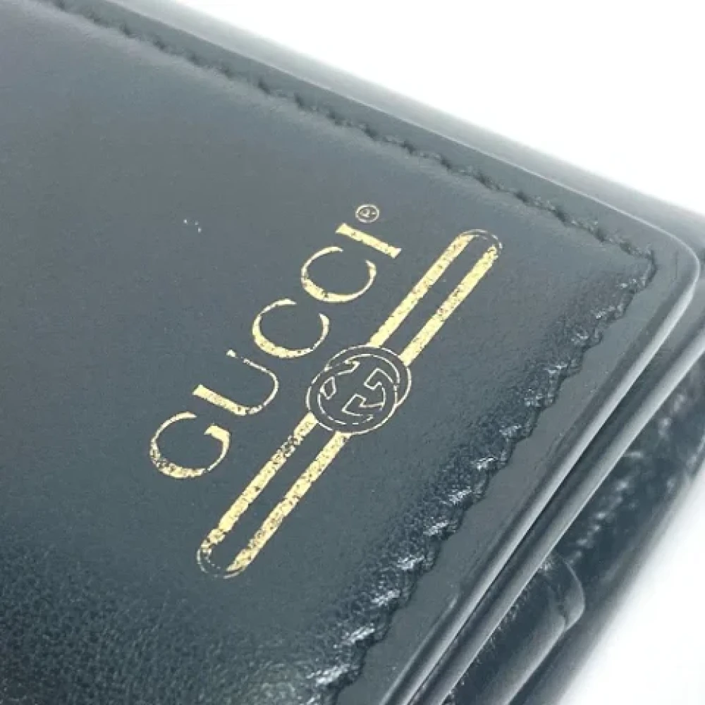 Gucci Vintage Pre-owned Leather key-holders Black Dames