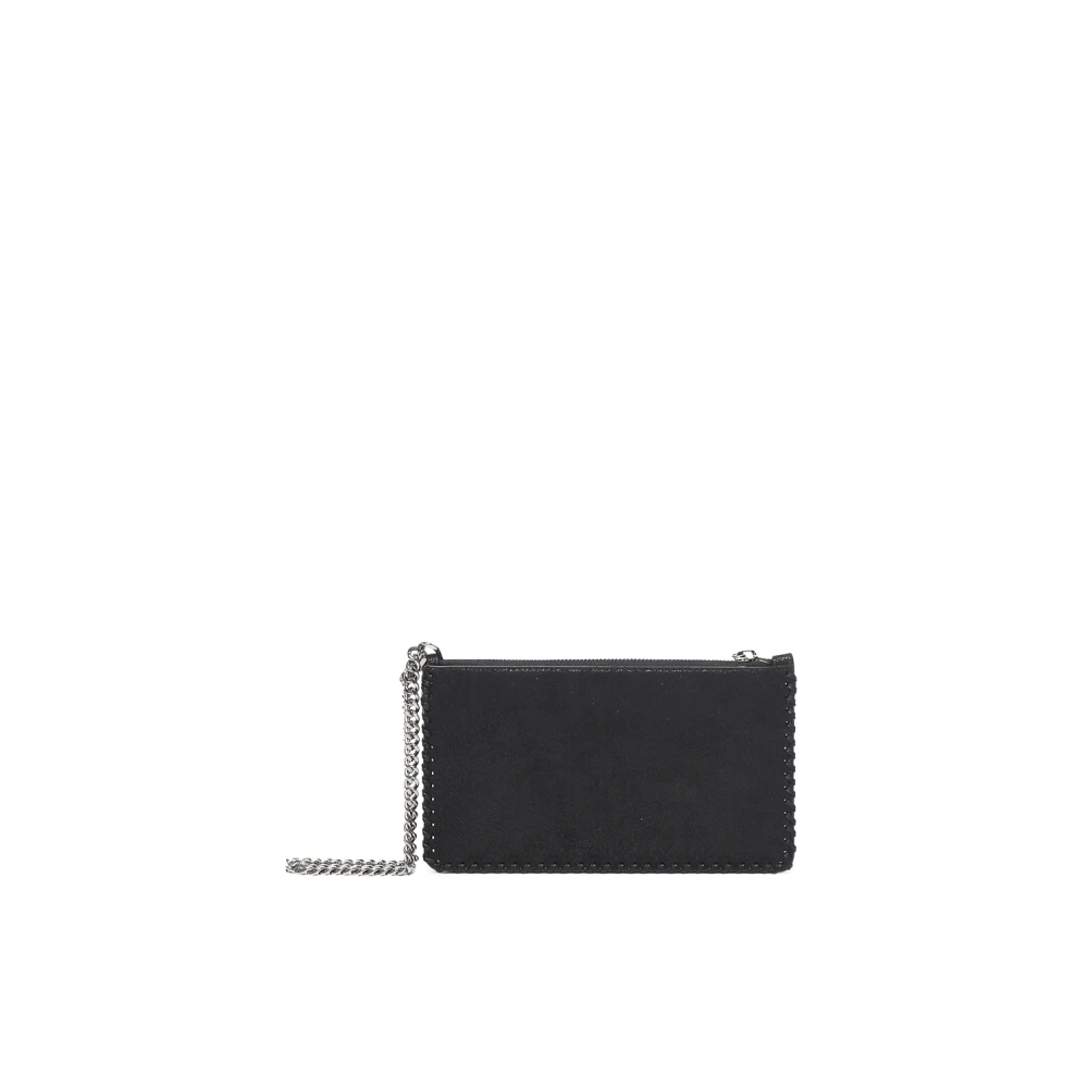 Stella Mccartney Zwarte Diamant Effect Kettingtas Black Dames