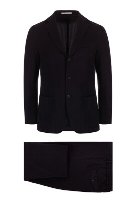 dark-blue-cotton-straight-cut-dress