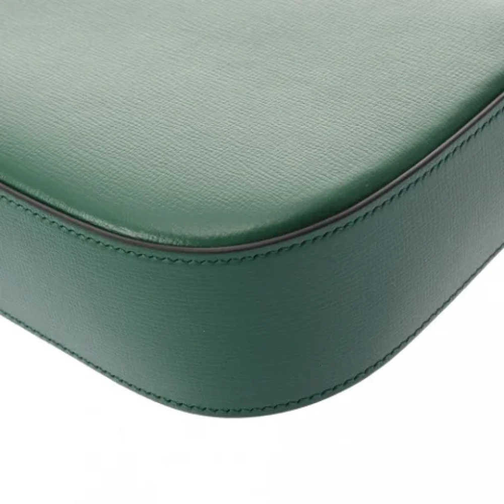 Gucci Vintage Pre-owned Leather gucci-bags Green Dames