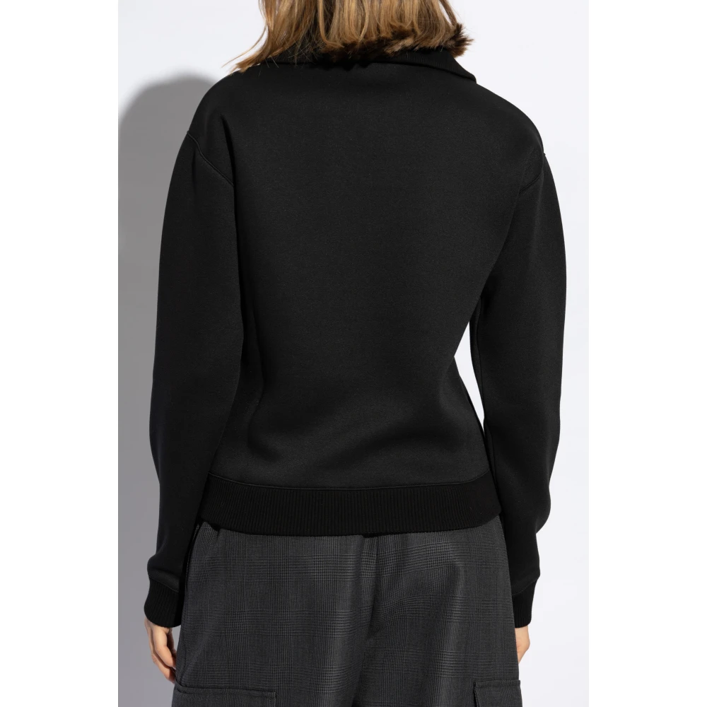 alexander mcqueen Sweatshirt met logo Black Dames