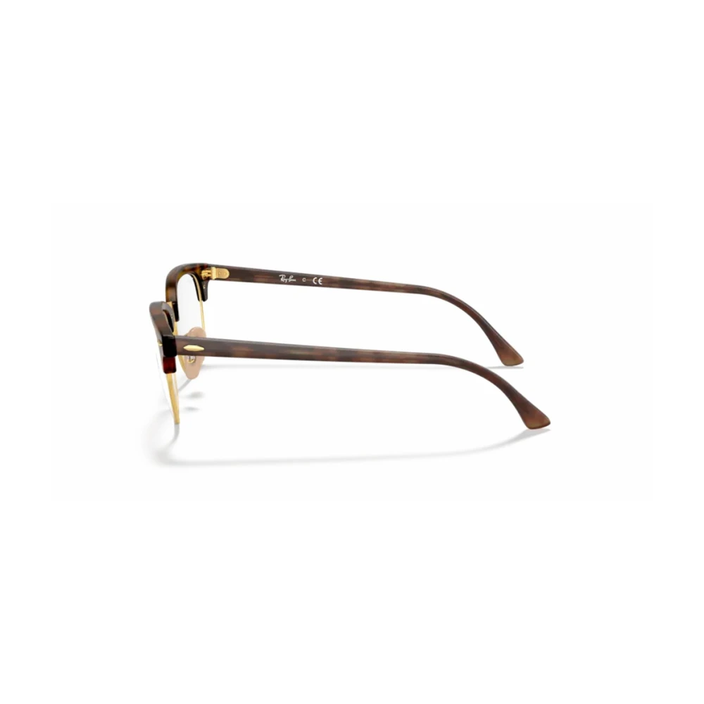 Ray-Ban Clubmaster Rechthoekige Bril Brown Unisex