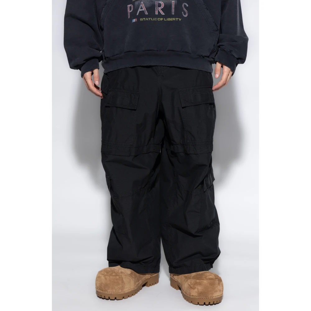 Balenciaga Cargo Broek Black Heren