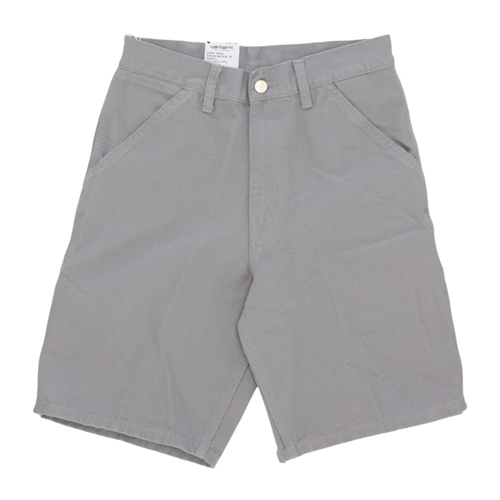 Carhartt WIP Korte Stoffen Broek met Gereedschapszak Gray Heren