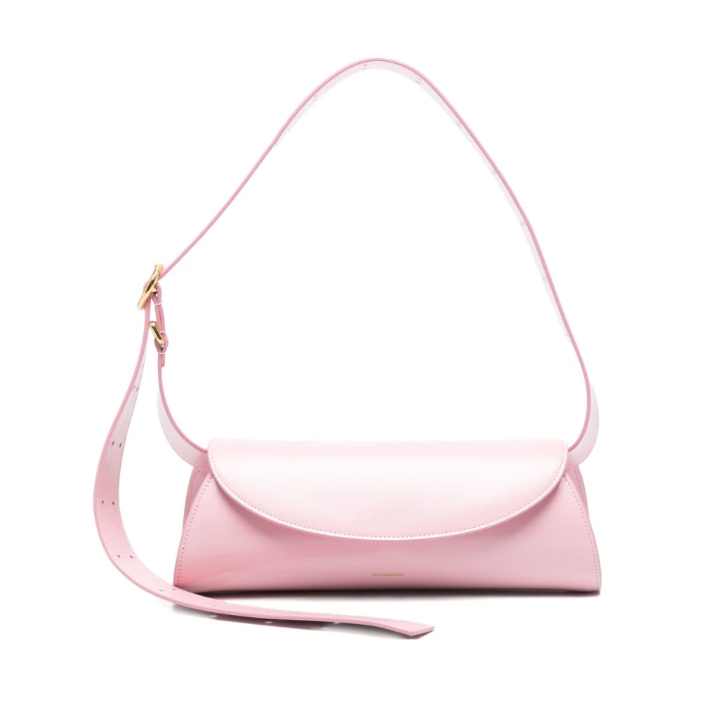 Jil Sander Women's Pink Shoulder Bags, One Size, Cannolo Small Shoulder Bag