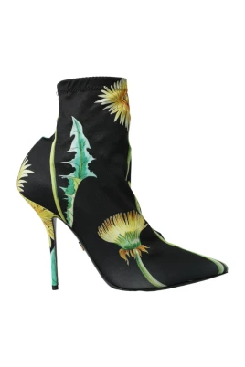 Blommig Stretch Ankelboots
