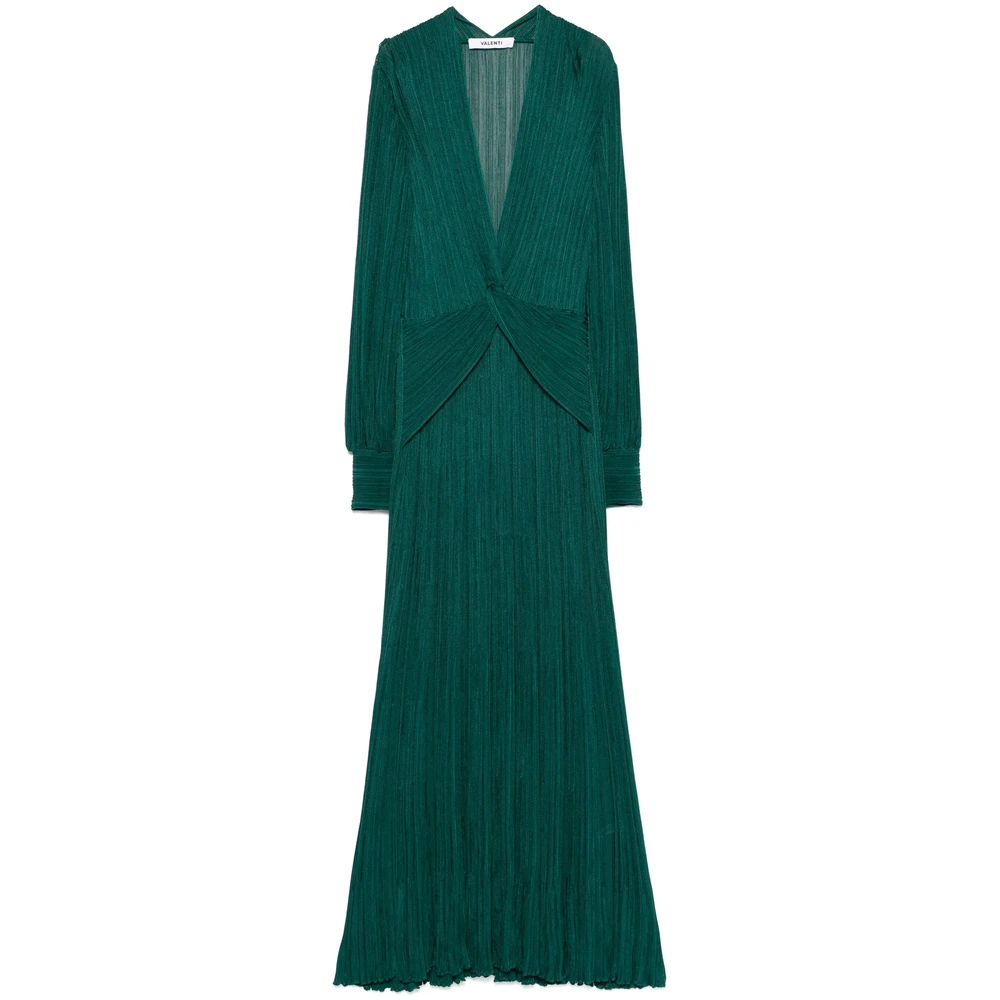 Antonino Valenti Smaragdgroene Diepe V-hals Jurk Green Dames