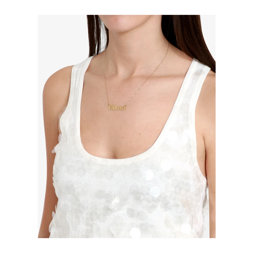 N21 Mouwloze Top White Dames