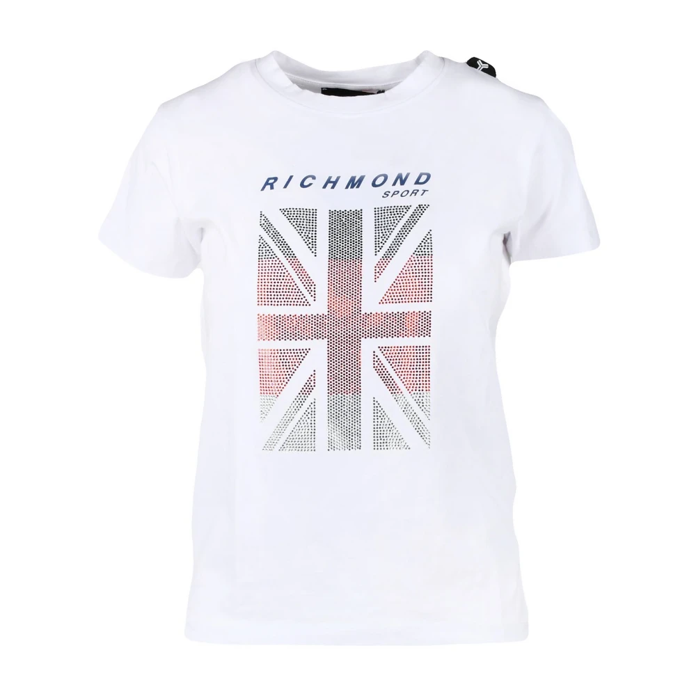 John Richmond Witte T-shirt uit Richmond Sport Collectie White Dames