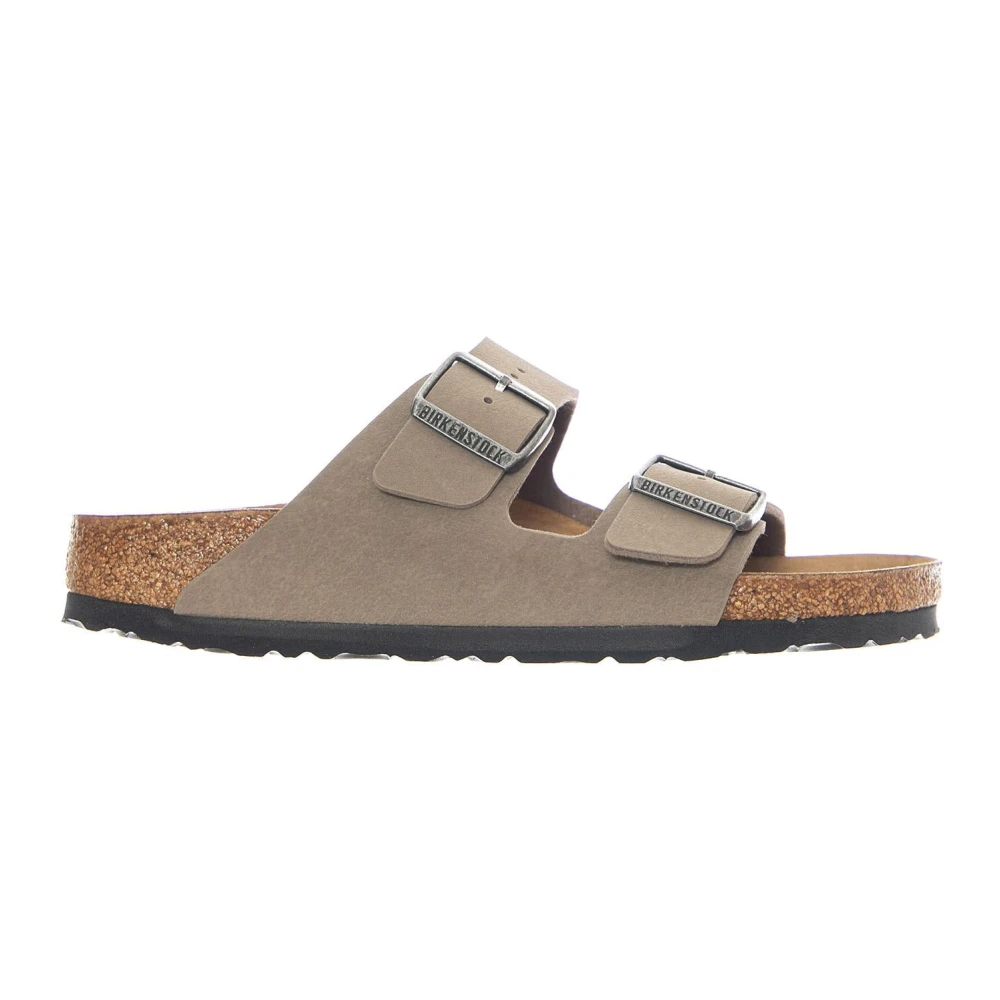 Birkenstock Men's Gray Sliders, 10 Uk, Arizona Birko Flor Narrow Fit