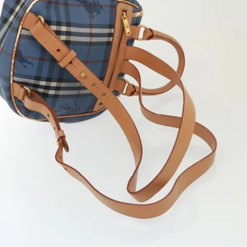 Burberry Vintage Pre-owned Leather shoulder-bags Blue Dames