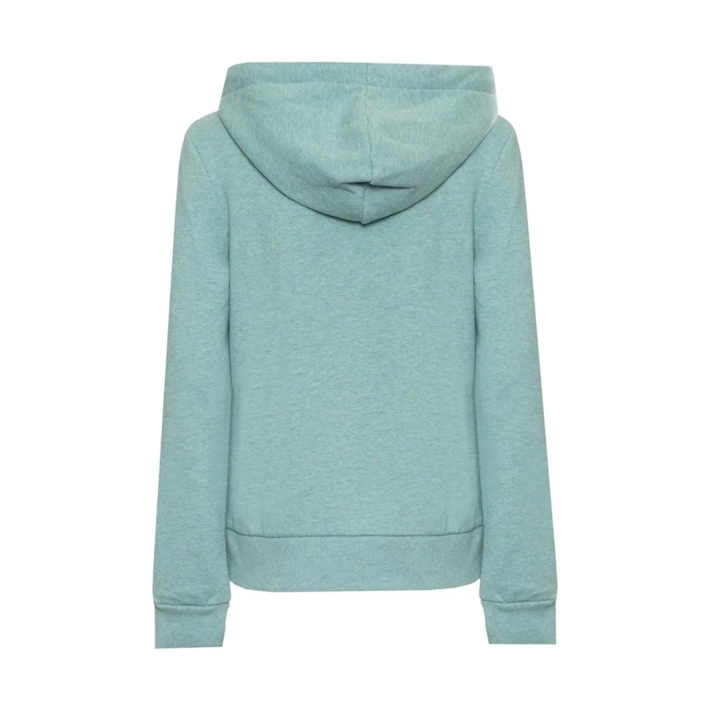 Superdry Multicolor Logo Hoodie Sweater Green Dames