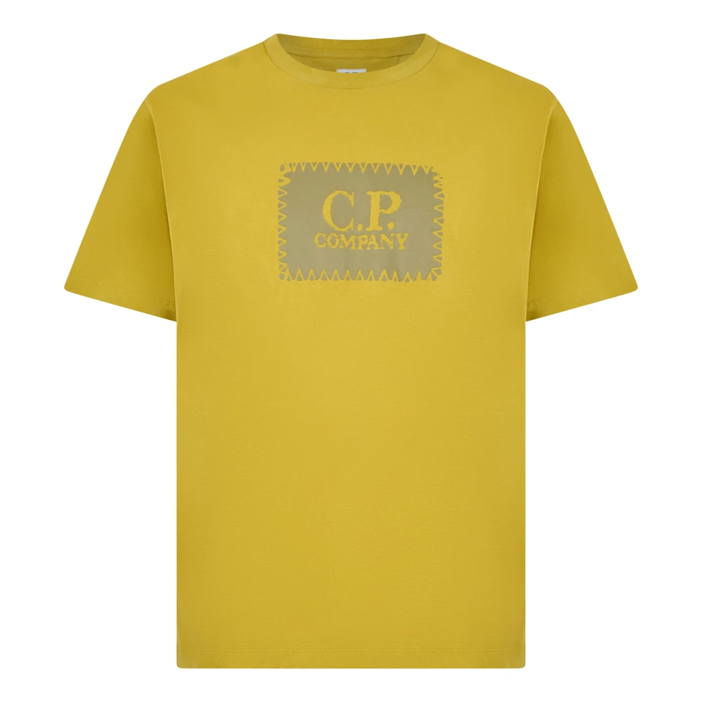 C.p. Company Men's Yellow T-Shirts, S, Logo T-Shirt