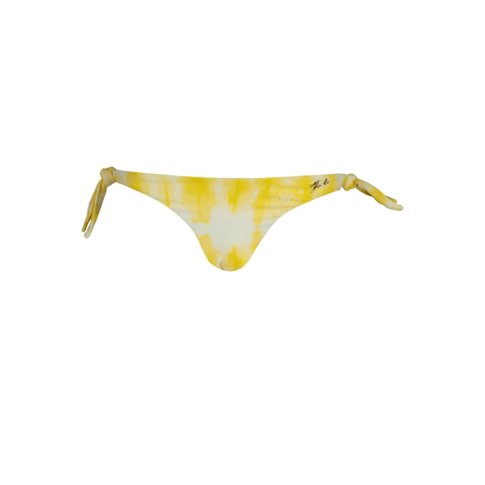 Karl Lagerfeld Gele Strandkleding Bikini Onderkant Yellow Dames