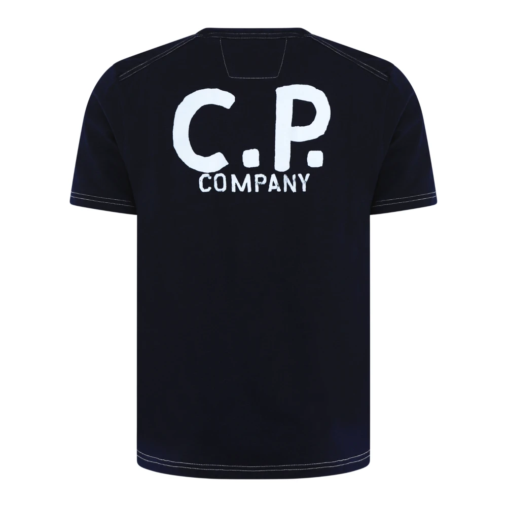 C.P. Company Heren Sailor Backprint T-Shirt Blauw Blue Heren