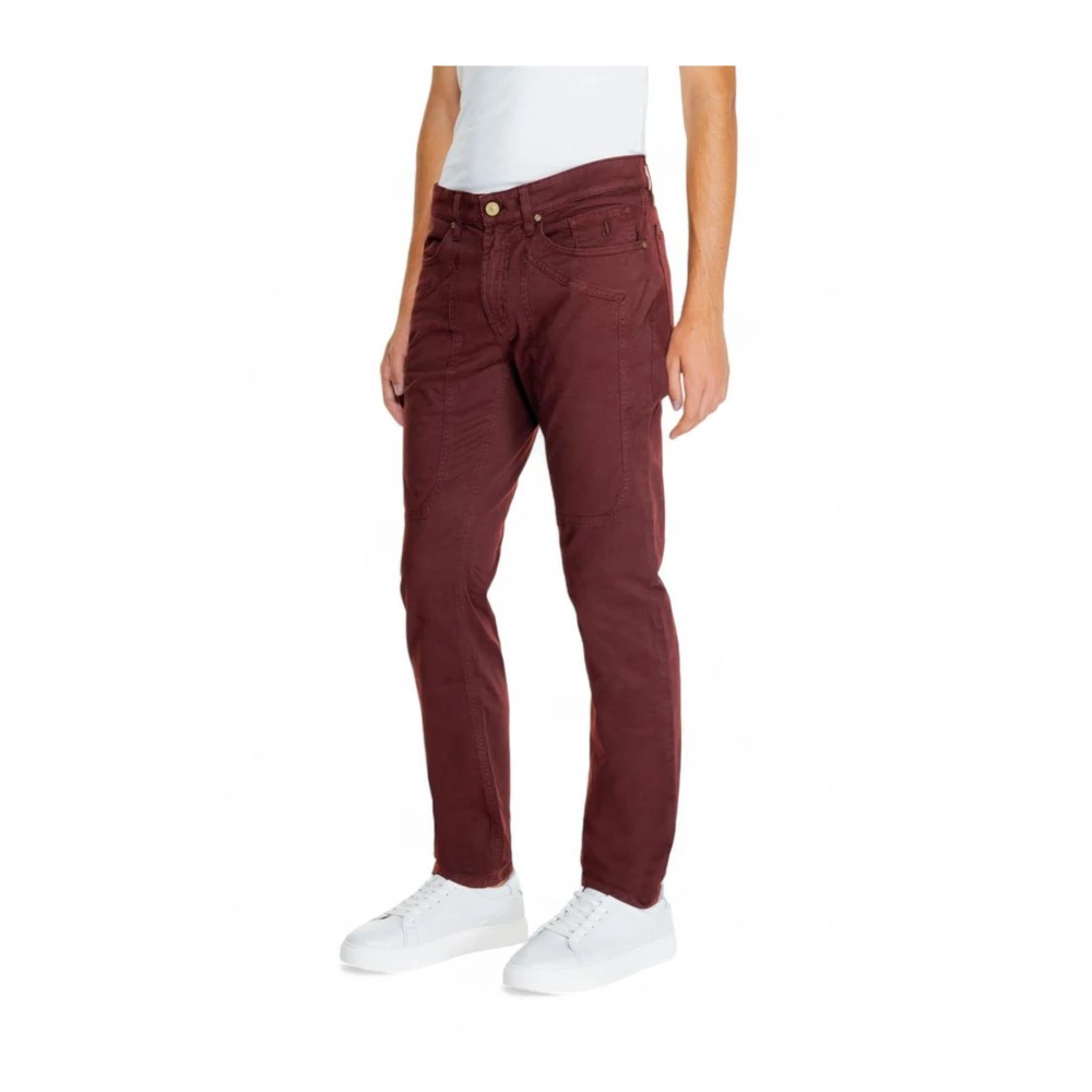 Jeckerson Katoenmix Jeans & Broeken Red Heren