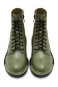bottes-de-combat-en-cuir-classiques-vert-fonce