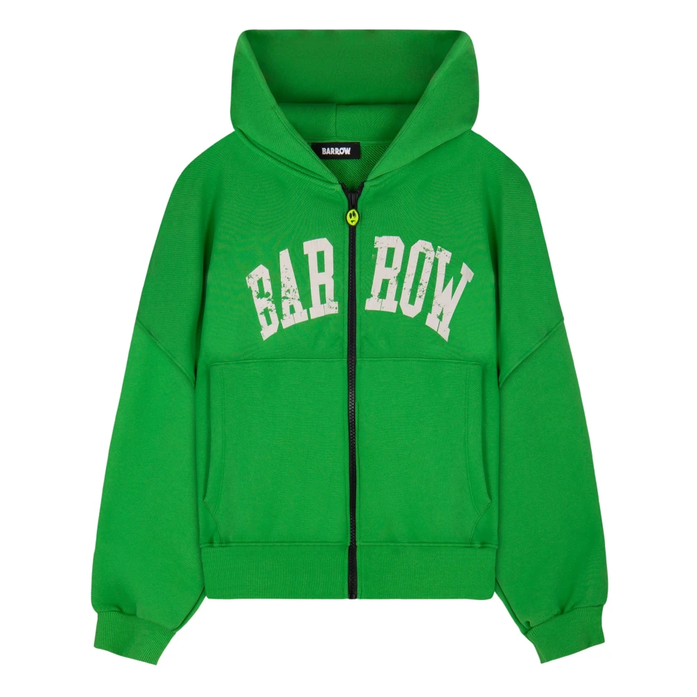 Barrow Hoodie met rits Green Unisex