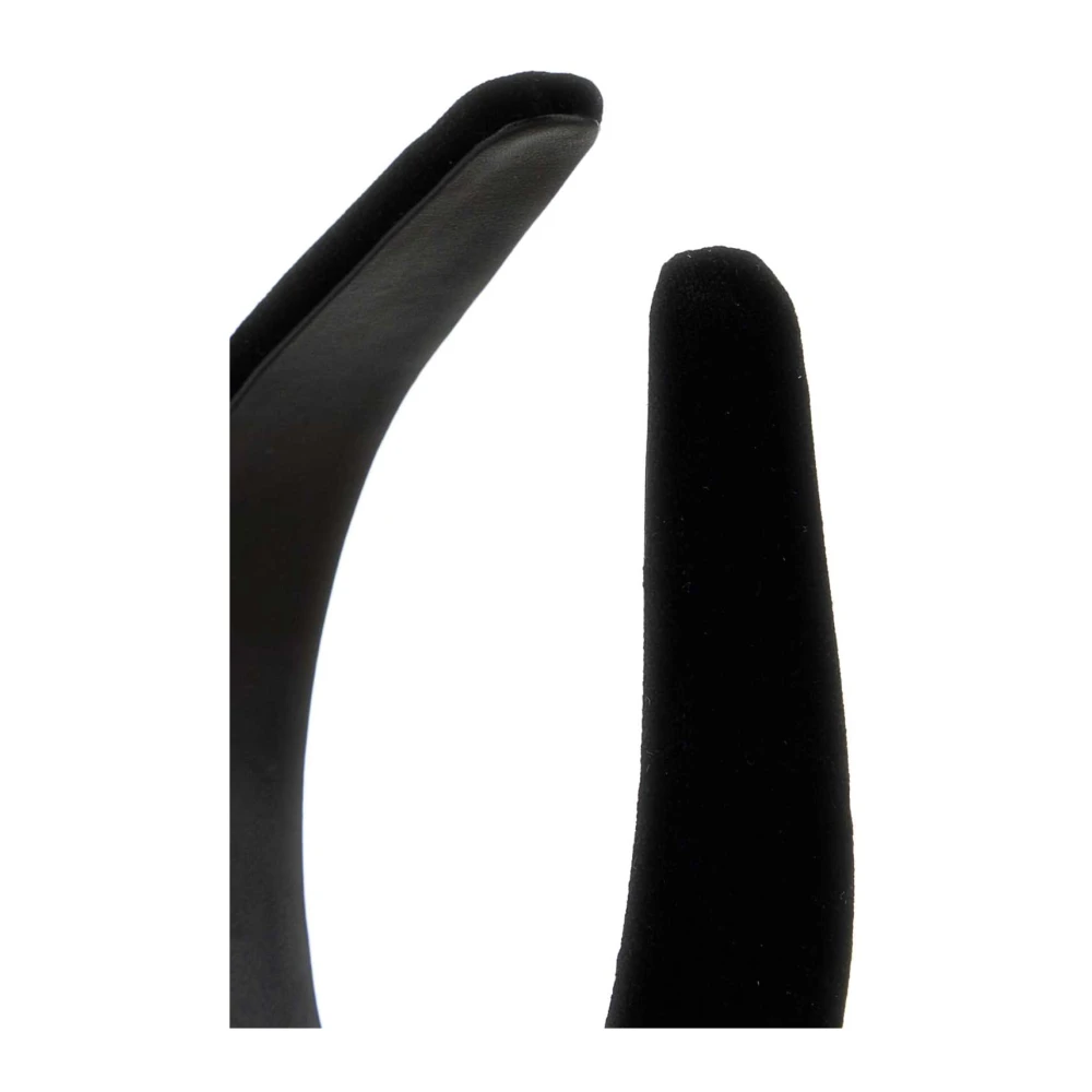 Salvatore Ferragamo Fluwelen Haarband in Zwart Black Dames