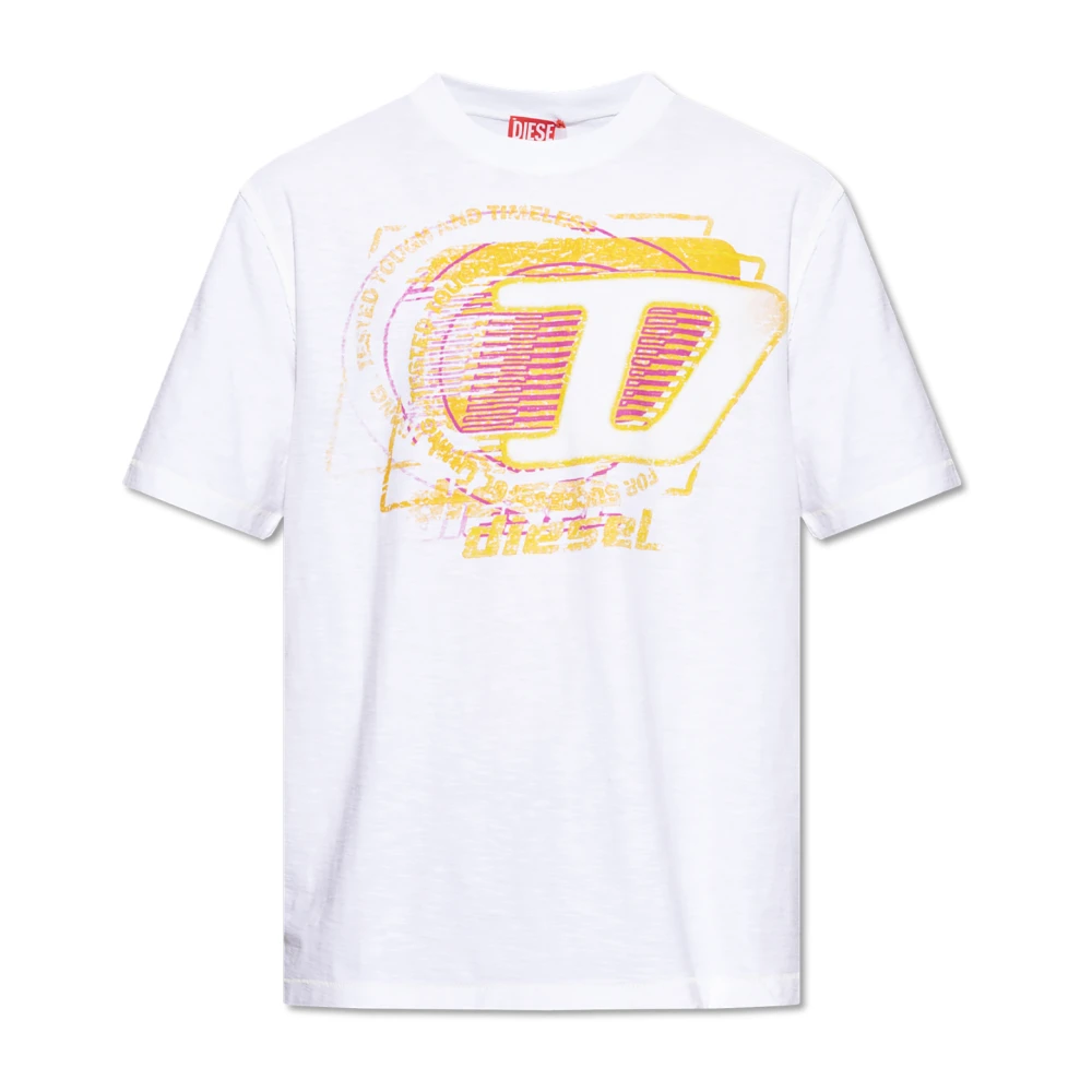 Diesel T-shirt T-Adjust-R11 White, Herr