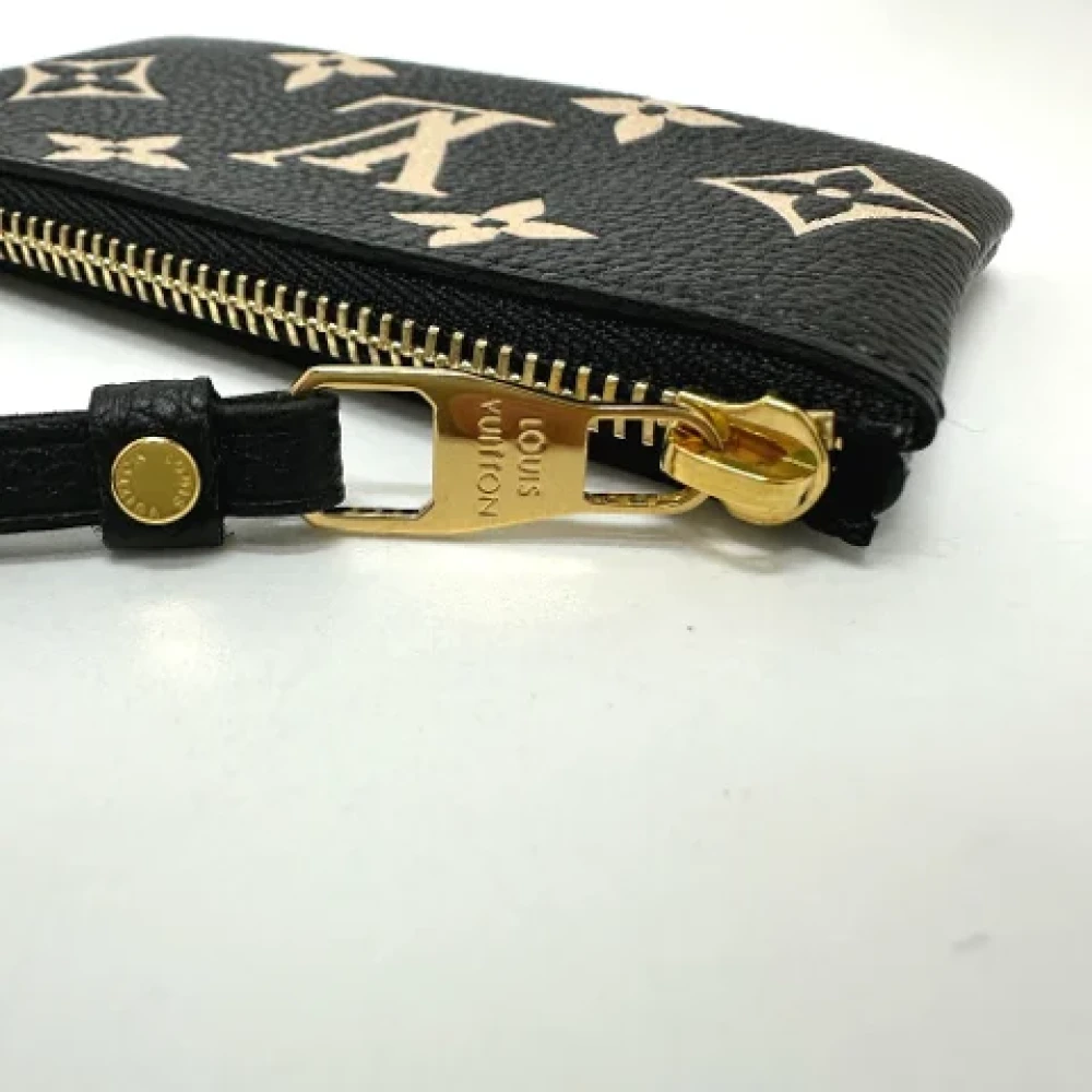 Louis Vuitton Vintage Pre-owned Leather wallets Black Dames
