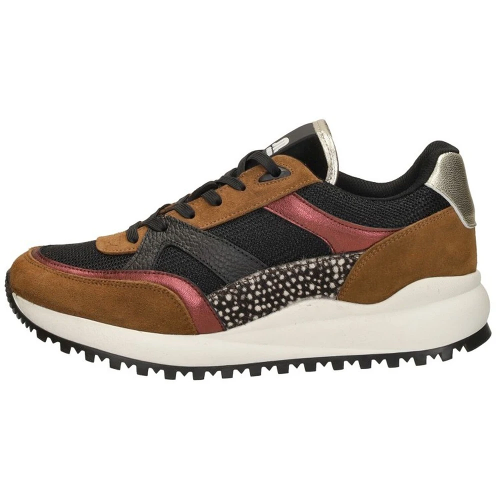 Maruti Suede Cognac Rum Schoen Dames Schoenen Veelkleurig Multicolor