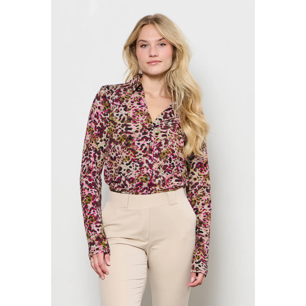 &Co Woman Overhemd met lange mouwen effen kleur Multicolor Dames