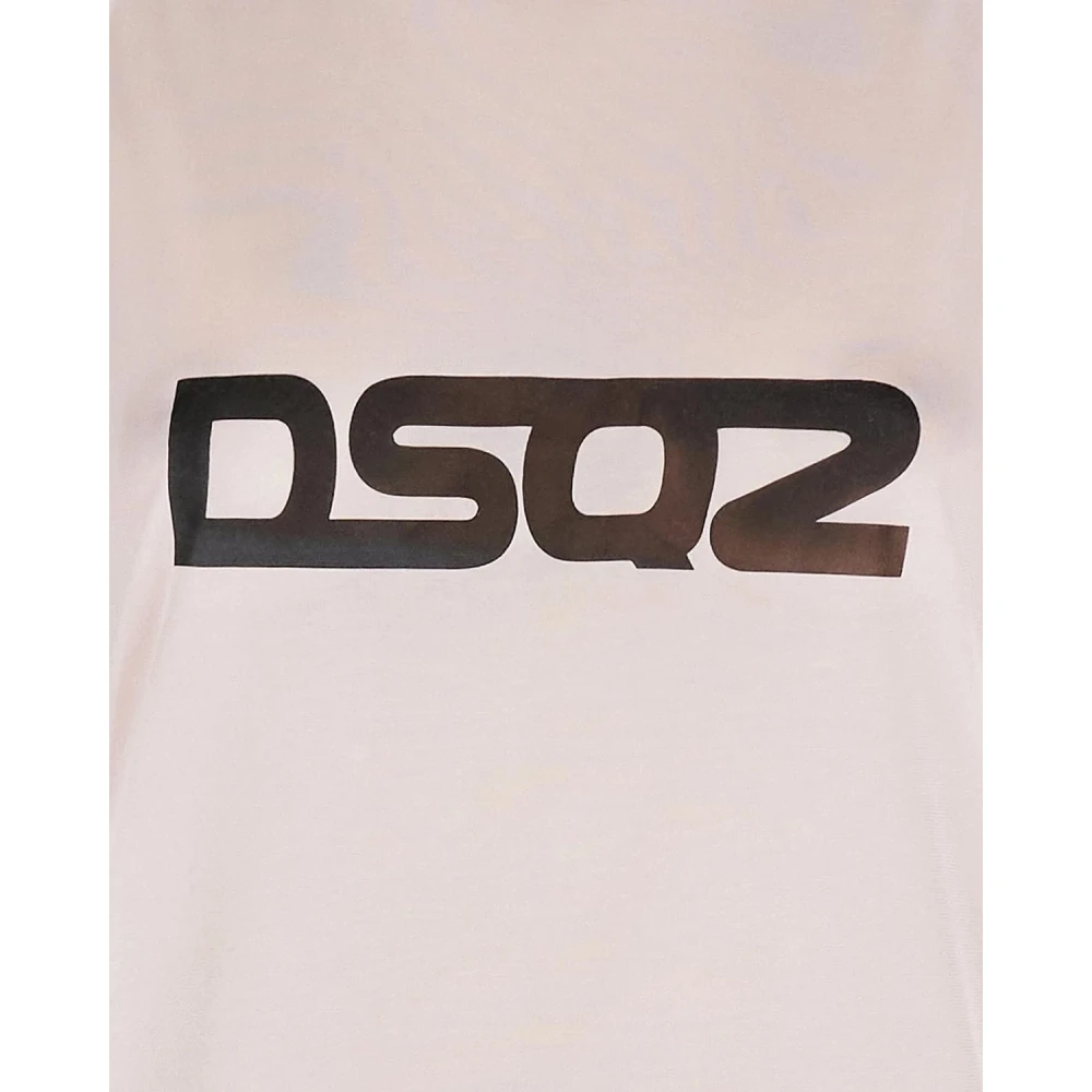 Dsquared2 Logo T-shirt in diverse kleuren Pink Dames