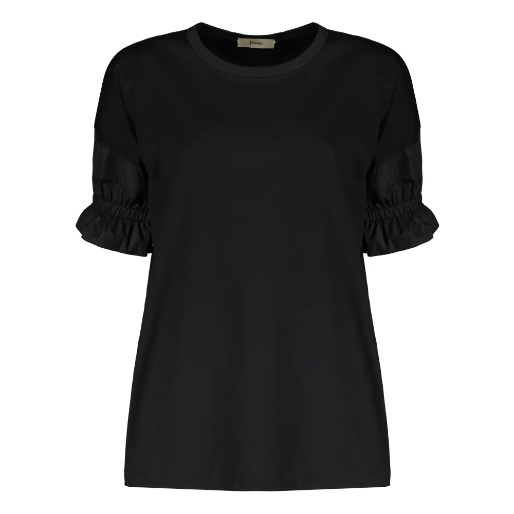 Herno - Tops > T-Shirts - Black - Herno - Modalova