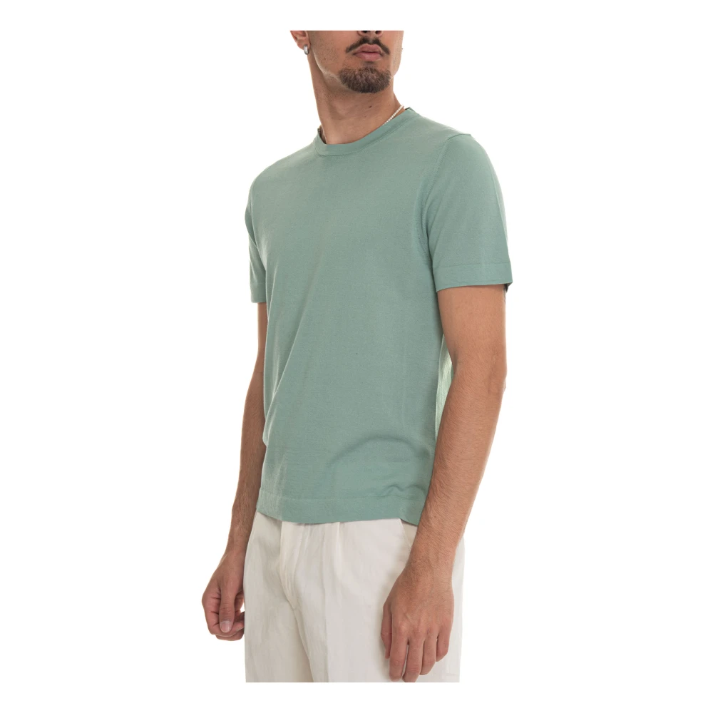 Hindustrie Crepe Jersey T-shirt Green Heren