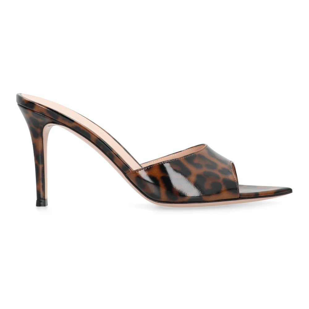 Gianvito Rossi Women's Multicolor Heeled Mules, 6 Uk, Elle 85 Mule