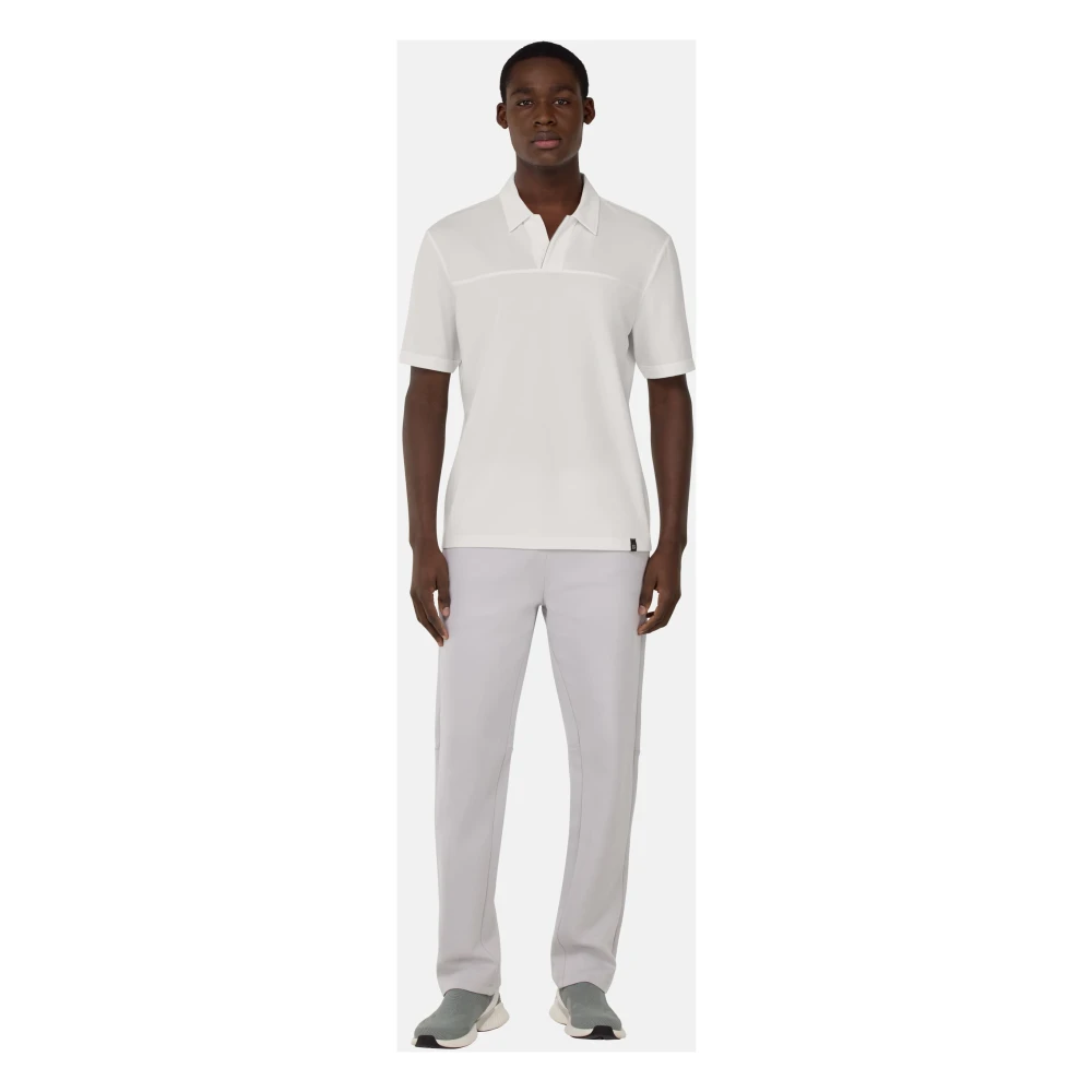 Boggi Milano Cool Jade-Fresh Piqué Poloshirt Green Heren
