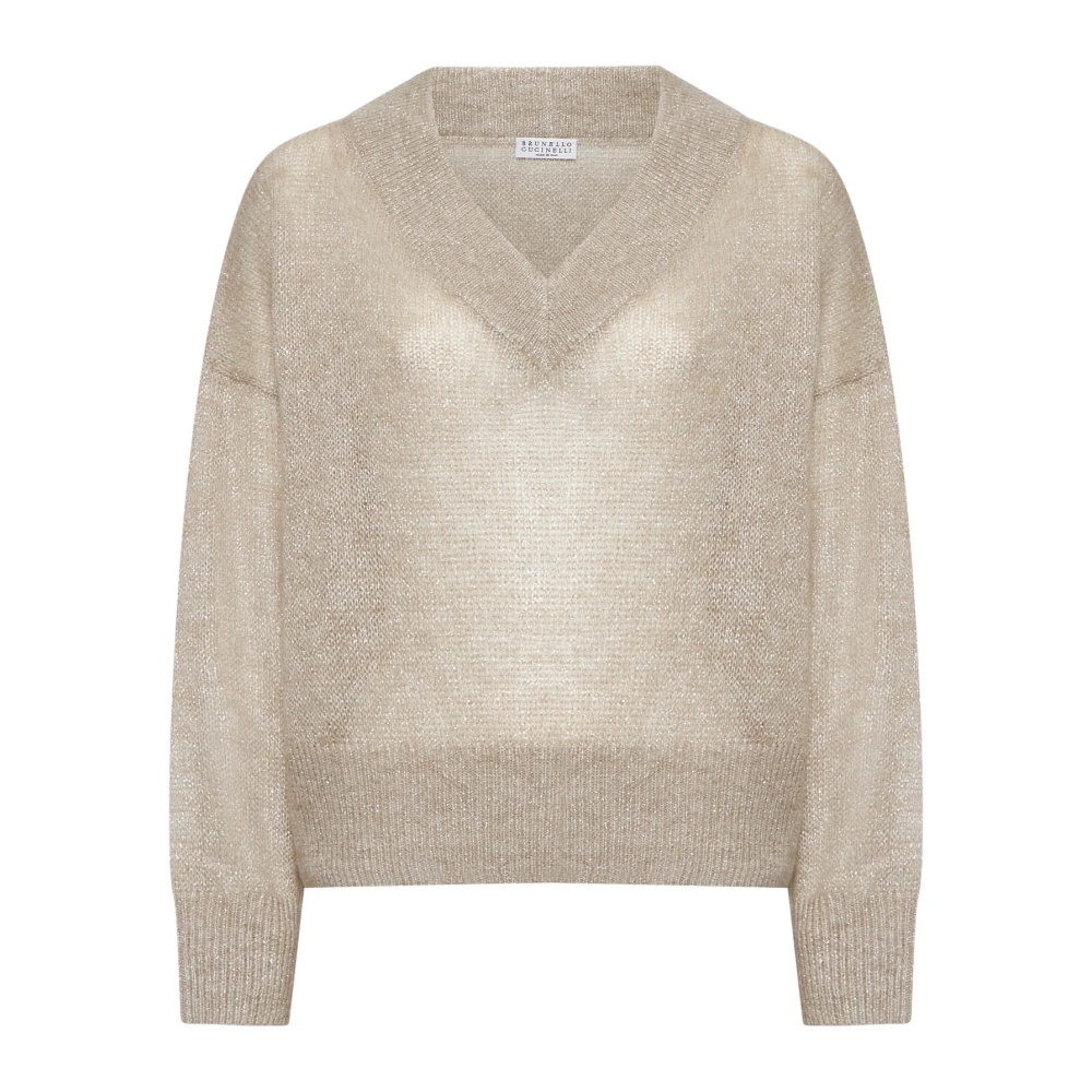 BRUNELLO CUCINELLI Luxe Sweaters Collectie Beige Dames