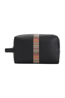 Signature Stripe Läder Necessär