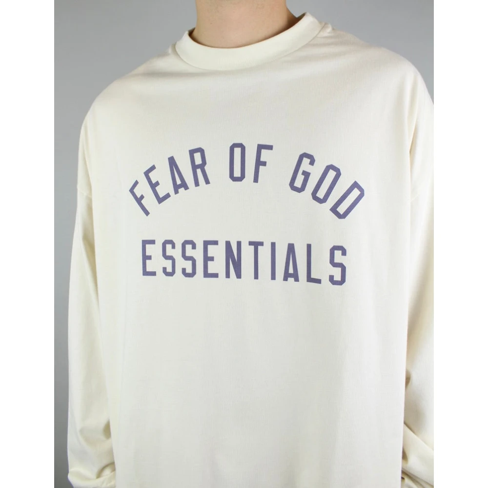 Fear Of God Shell Longsleeve Jersey Tee Beige Heren