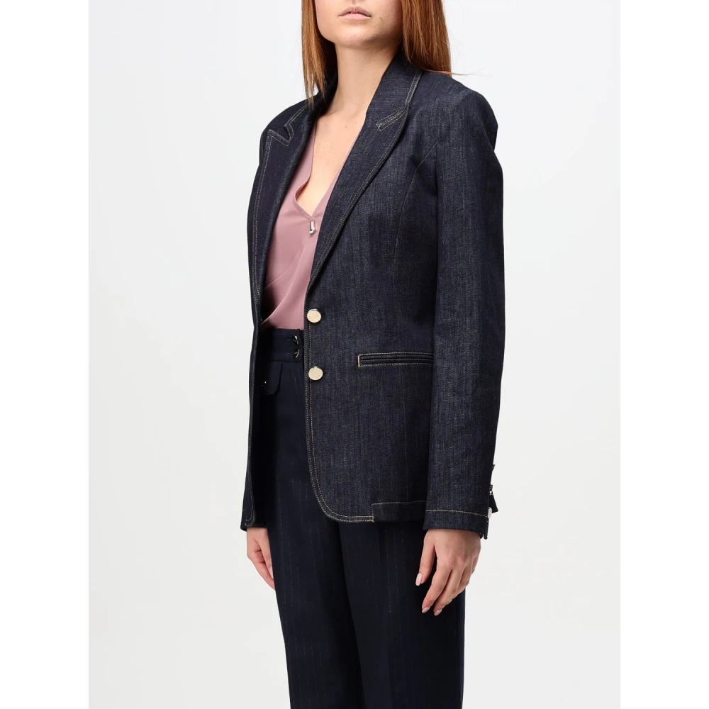 Liu Jo Denim jack met moderne stijl Blue Dames