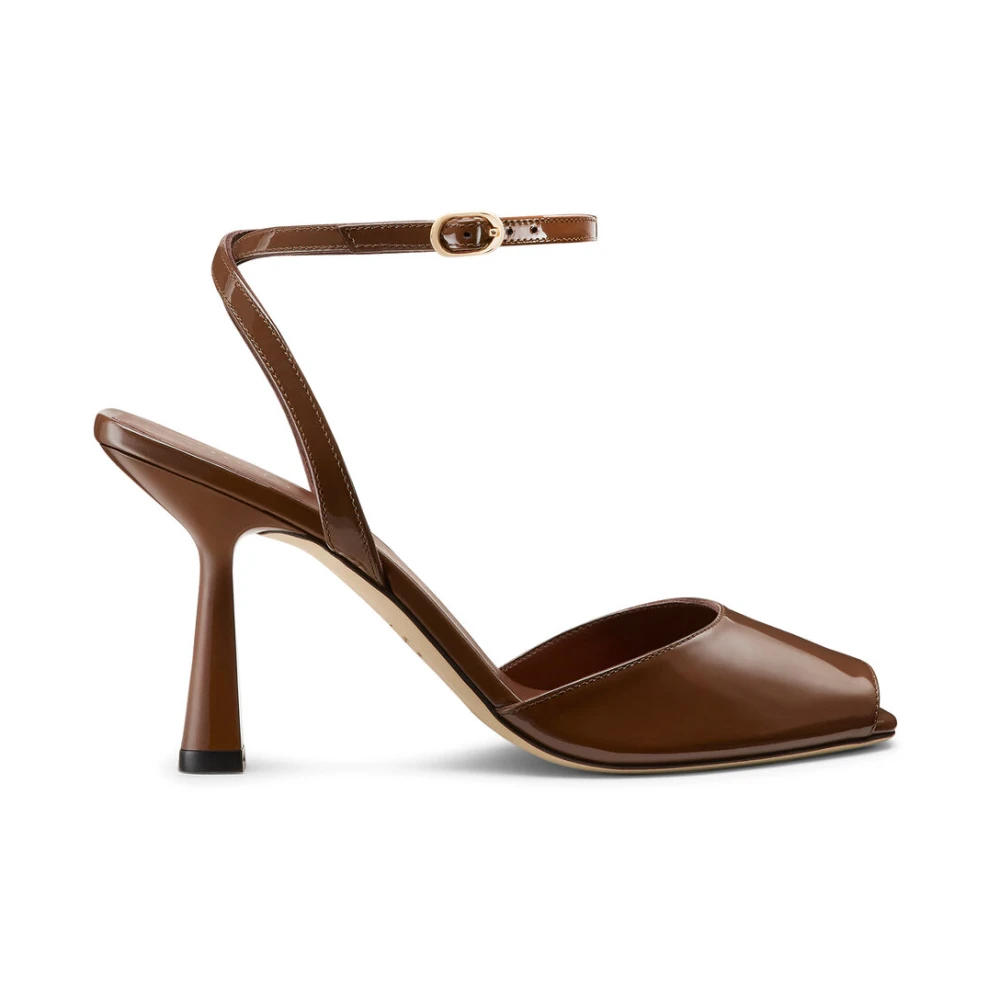 Stuart Weitzman Brown High Heel Sandals, Female, 7 Uk, Val Sandal 85
