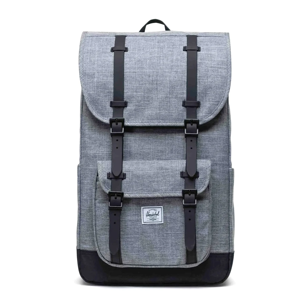 Herschel Logo Patch Fabric Backpack Gray Heren