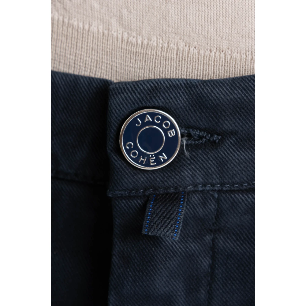 Jacob Cohën Luxe 5-Pocket Broek Blauw Blue Heren