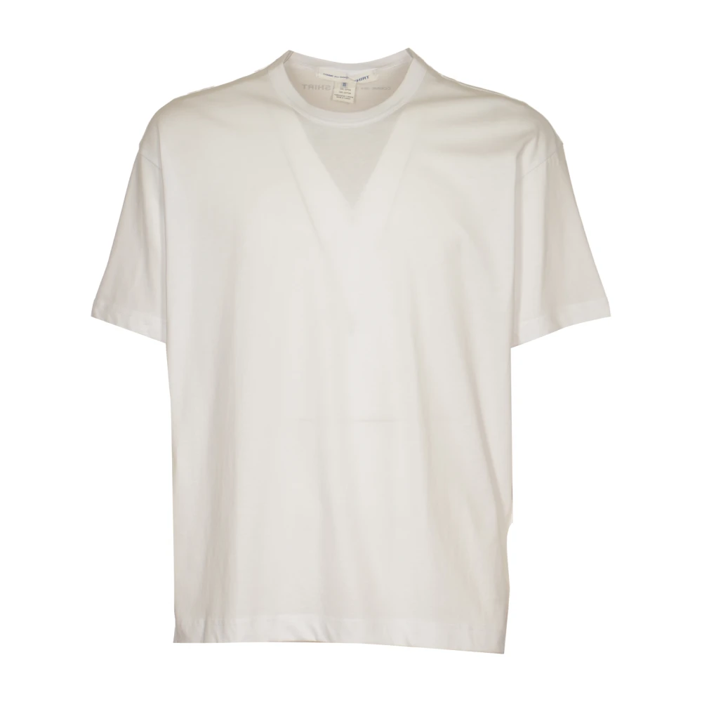 Comme des Garçons Logo-print Katoenen T-shirt in Wit White Heren