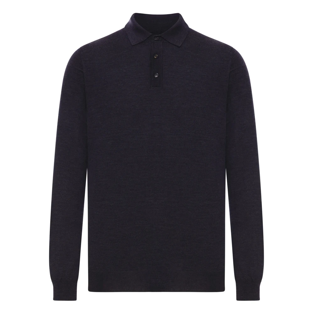 Zanone Black Classic Polo Shirt In Navy - Male - Polo Shirts - L - Tops