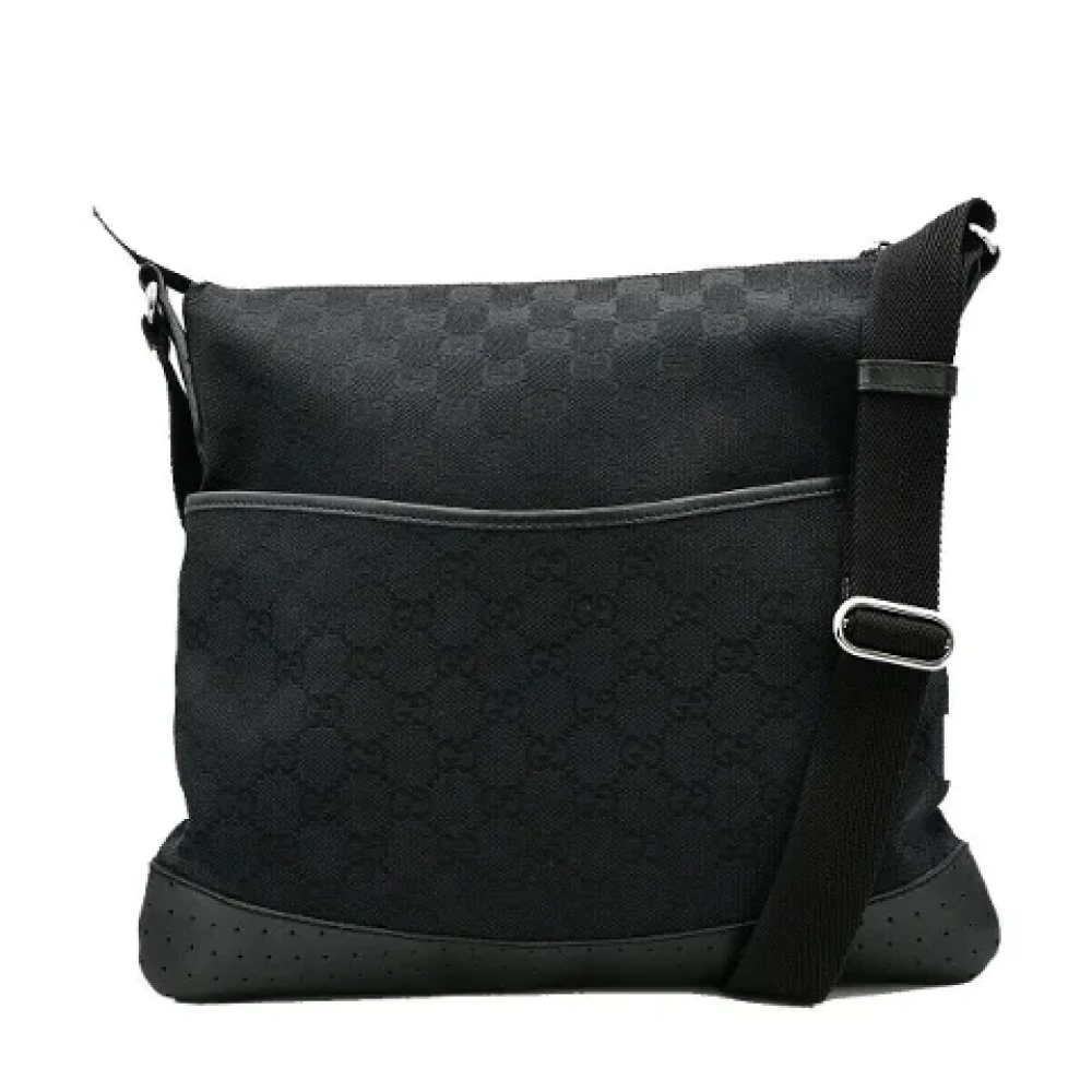 Gucci Vintage Pre-owned Canvas gucci-bags Black Dames